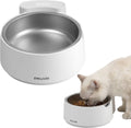 Peluvio Scalo – cat food bowl with digital scale – accuracy 1 g – stainless steel food bowl with tare function – for dry, wet food and water – measurement in grams ml – LFGB certified – 700 g capacity – battery powered