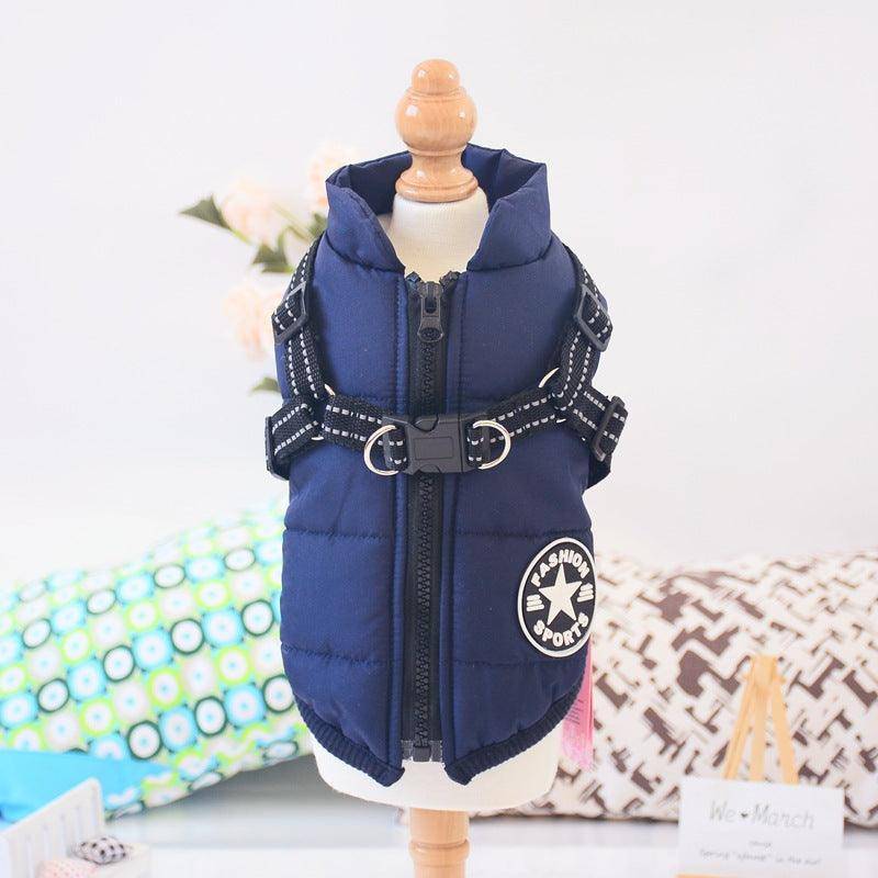 Winter Adventure Dog Coat: Waterproof, Harness-Compatible, And Stylish Pet Clothing