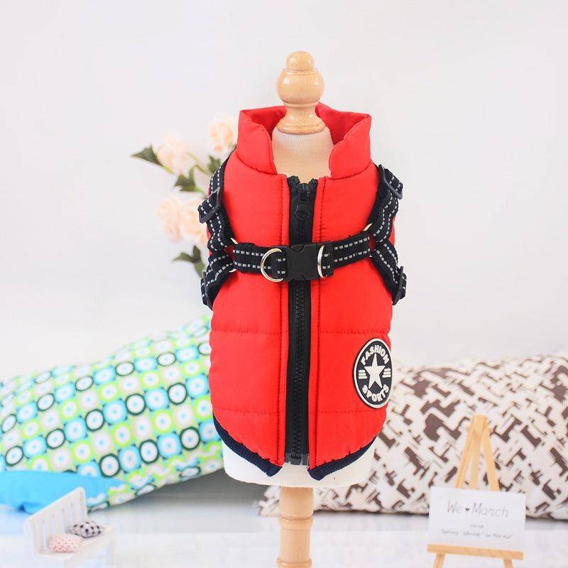 Winter Adventure Dog Coat: Waterproof, Harness-Compatible, And Stylish Pet Clothing