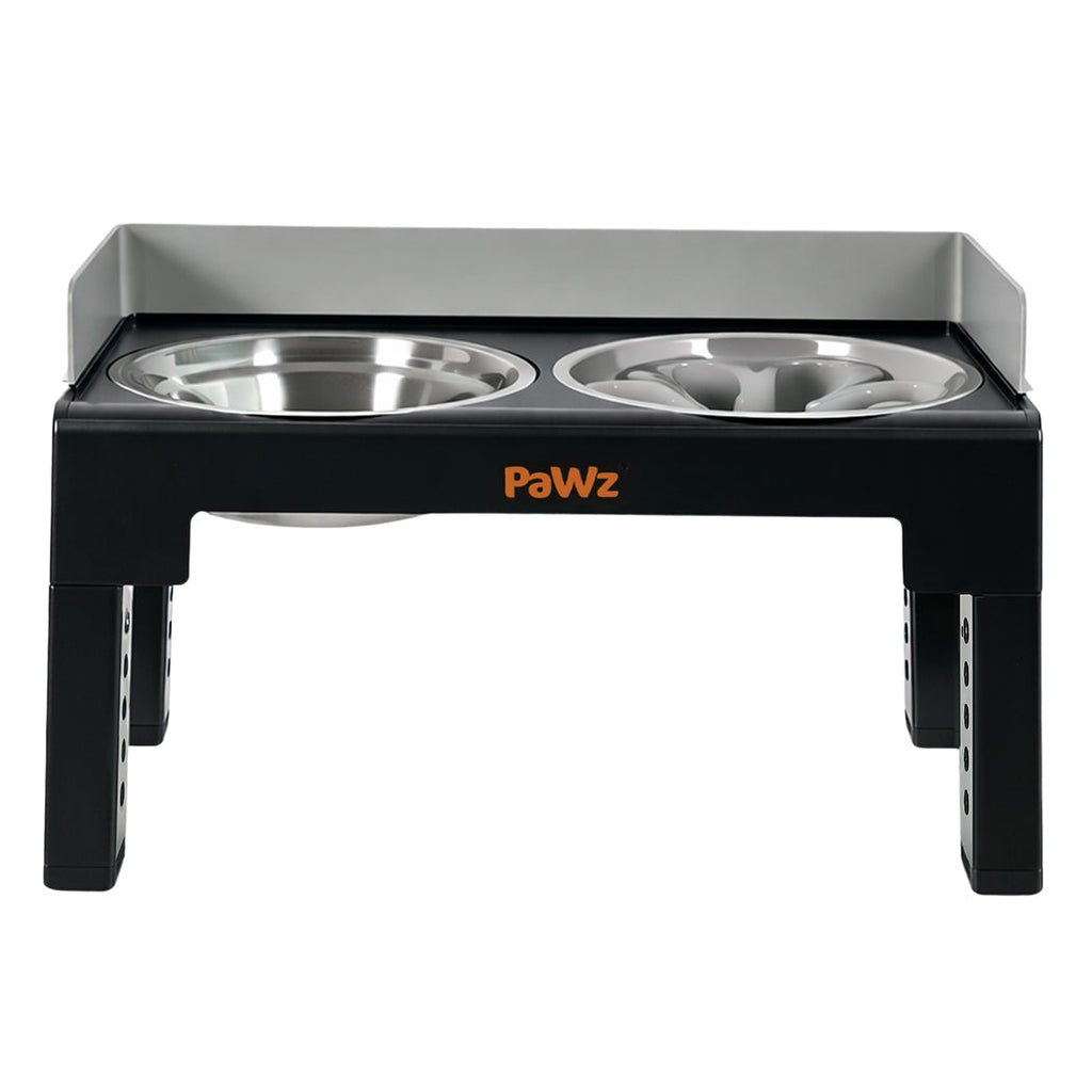 Pawz Elevated Dog Bowls Pet Feeder 6 Height Adjustable Raised Food Water Large